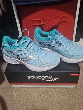 Saucony Women's Aqua and Teal Running Shoes